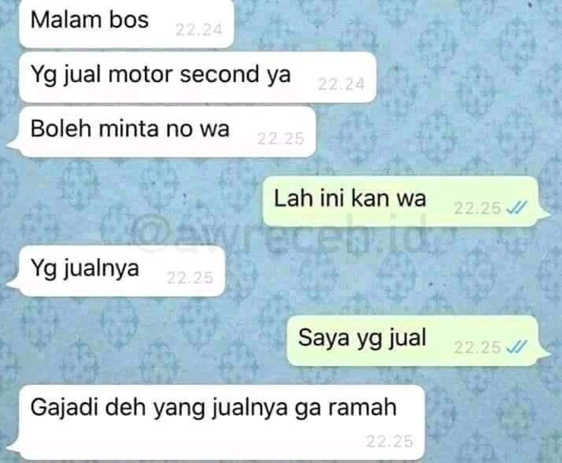 Kumpulan chat cringe lucu