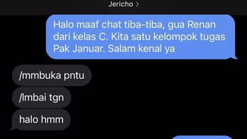 Chat tidak jelas Foto: X.com