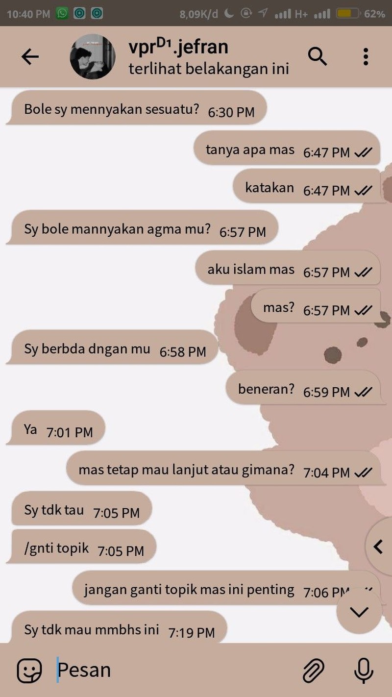 Kumpulan chat cringe lucu