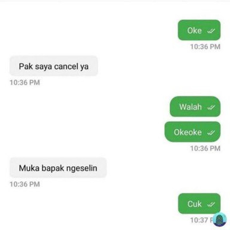 Kumpulan chat cringe lucu