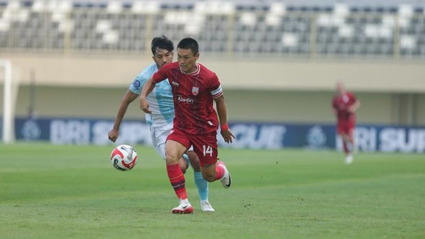 Laga PSBS Biak melawan Persis Solo di Stadion Maguwoharjo, Sleman, Sabtu (23/8/2025).