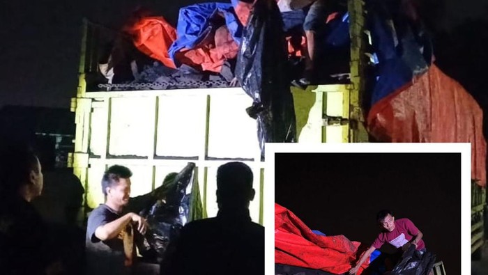 Polisi amankan truk yang berisikan batu bara ilegal.