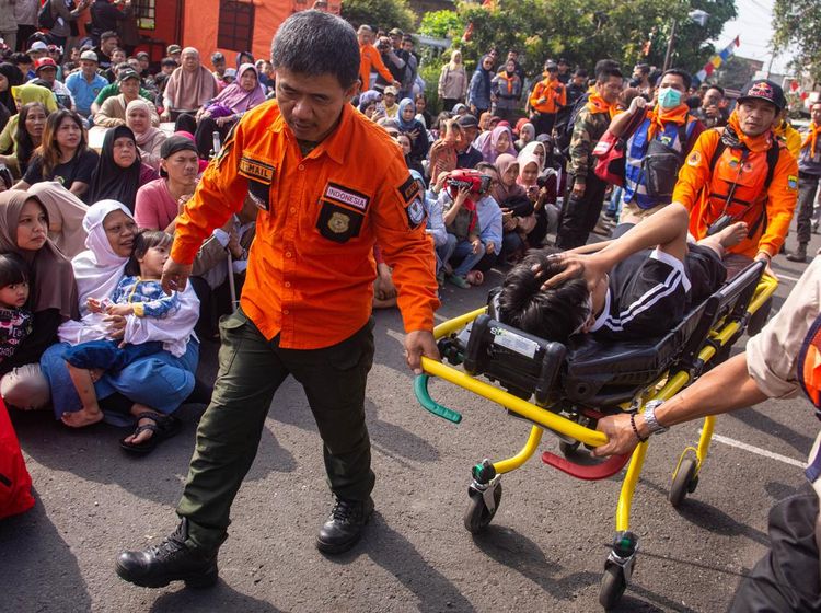 Simulasi Gempa di Bandung, Warga Dilatih Hadapi Ancaman Sesar Lembang