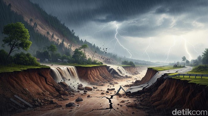 Ilustrasi bencana alam.