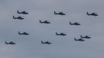Langit Beijing Dipenuhi Jet Tempur J-15 dan KJ-600 Saat Gladi Resik Parade Militer