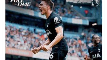 Akun resmi Spurs di X mengumumkan kemenangan mereka. Foto: X.com