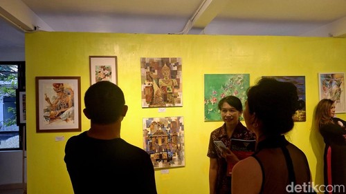 Pameran seni di GWK, Bali, Sabtu (23/8/2025).