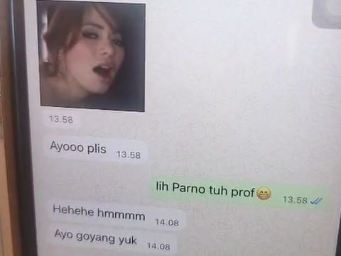 Beredar chat WhatsApp Rektor UNM Karta Jayadi diduga mengajak dosen Q mesum.