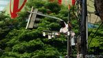 CCTV Dirusak Saat Ricuh Demo di Pejompongan