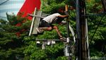CCTV Dirusak Saat Ricuh Demo di Pejompongan