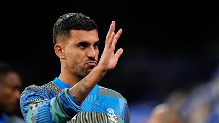 Dani Ceballos central midfield of Real Madrid and Spain prior the La Liga EA Sports match between Real Oviedo and Real Madrid CF