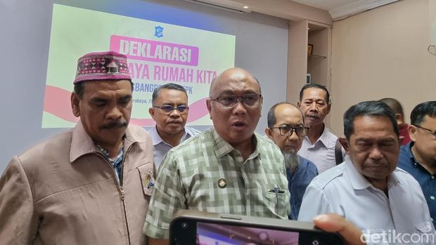 Deklarasi damai FPK bersama Bakesbangpol Surabaya usai tawuran di Jalan Embong Malang, Surabaya.