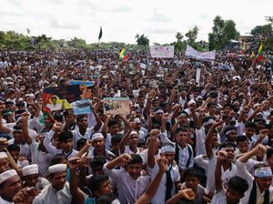 Delapan Tahun Tanpa Kepastian, Rohingya Serukan Keadilan Lewat Aksi Damai