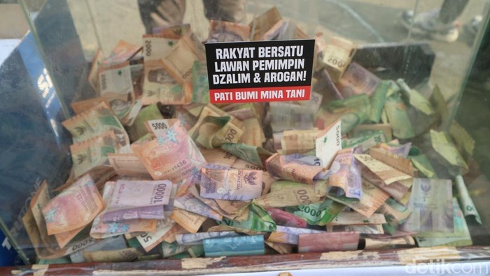 Donasi yang terkumpul untuk aksi warga Pati demo di KPK Jakarta per Senin (25/8/2025) tembus Rp 141 juta.