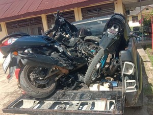Detik-detik 2 Motor di Empat Lawang Adu Kambing hingga Tewaskan 2 Orang