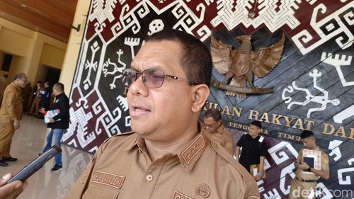 Gubernur NTT, Melki Laka Lena, yang diwawancarai di Kupang, Senin (25/8/2025). (Simon Selly/detikBali)