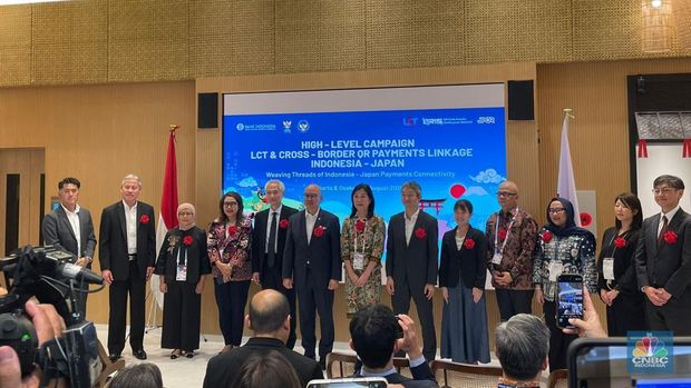 High - Level Campaign LCT Cross Border QR Payments Linkage Indonesia Jepang, di Osaka Expo 2025, Osaka, Senin (25/8/2025). (CNBC Indonesia/Hadijah Alaydrus)