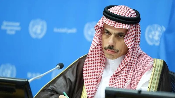 Saudi Arabia’s Foreign Minister Prince Faisal bin Farhan looks on during a press conference during the UN conference on a two-state solution for Israel and the Palestinians, at the UN headquarters on July 28, 2025, in New York City. (File photo: AFP)