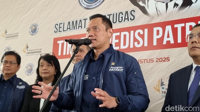 Menteri Koordinator Bidang Infrastruktur dan Pembangunan Kewilayahan Agus Harimurti Yudhoyono. (Taufiq/detikcom)