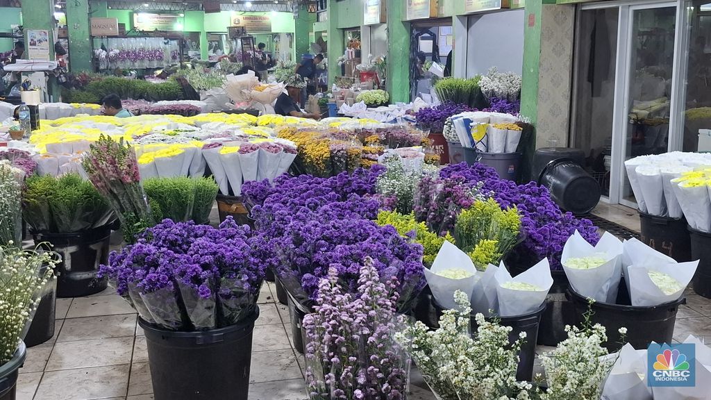 Pasar Rawa Belong, Jakarta Barat menjadi pasar bunga terbesar di Asia Tenggara. Namun kini kondisinya jauh berbeda. (CNBC Indonesia/Chandra)