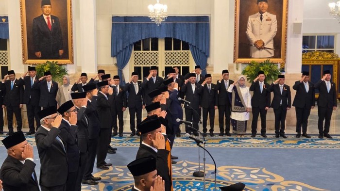 Pelantikan duta besar di Istana (Firda/detikcom)