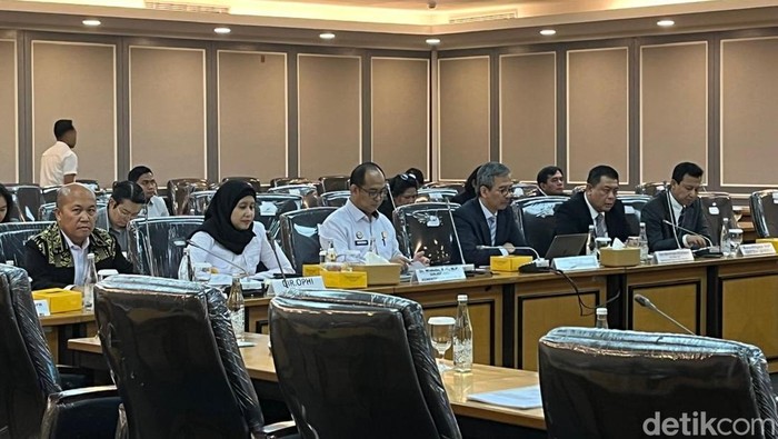 Rapat Kemenkum bersama Komisi XIII DPR (Anggi/detikcom).