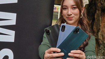 Galaxy A07 4G hadir dalam tiga varian warna. Foto: Adi Fida Rahman/detikINET