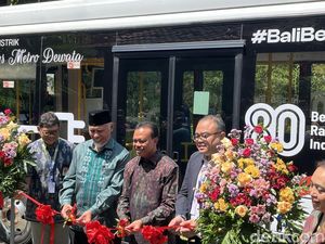 Uji Coba Bus Listrik Rute Kuta-Nusa Dua, Gratis Sebulan