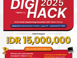 Telkom Buka Hackathon DigiHack 2025, Fokus pada Inovasi AI