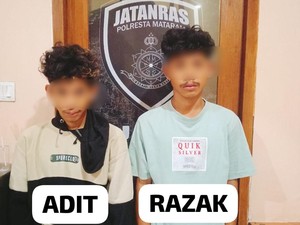 Curi Beras-Tabung Gas di Panti Asuhan, Dua Pria Mataram Ditangkap