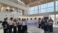 Kunjungan ke pabrik Toyota adalah salah satu bagian dari program summer course Binus-ASO di Jepang. Mahasiswa berada di Jepang selama satu bulan. Foto: Novia Aisyah/detikcom