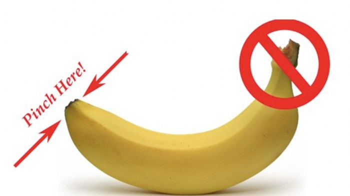 Cara ideal kupas pisang