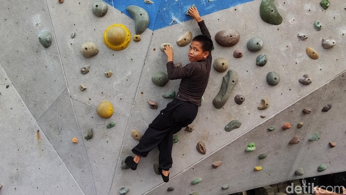 Daniel Marpaung di sela waktu rehat kompetisi