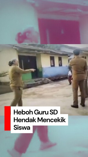 Video: Guru di Lampung yang Hendak Cekik Murid Ternyata ODGJ