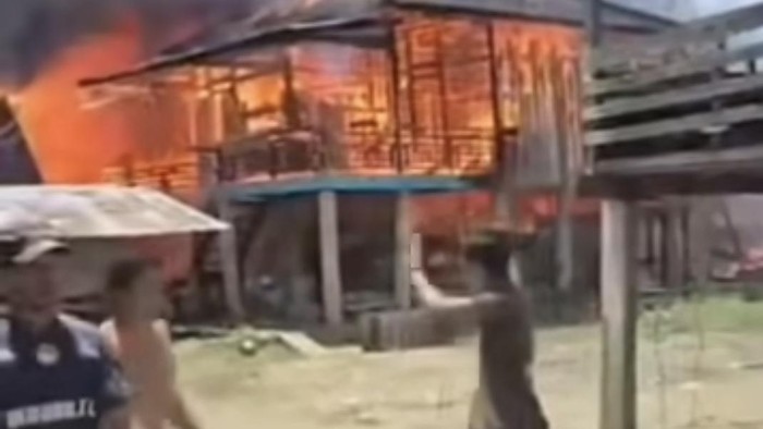 Kondisi 10 rumah yang ludes terbakar di Muba