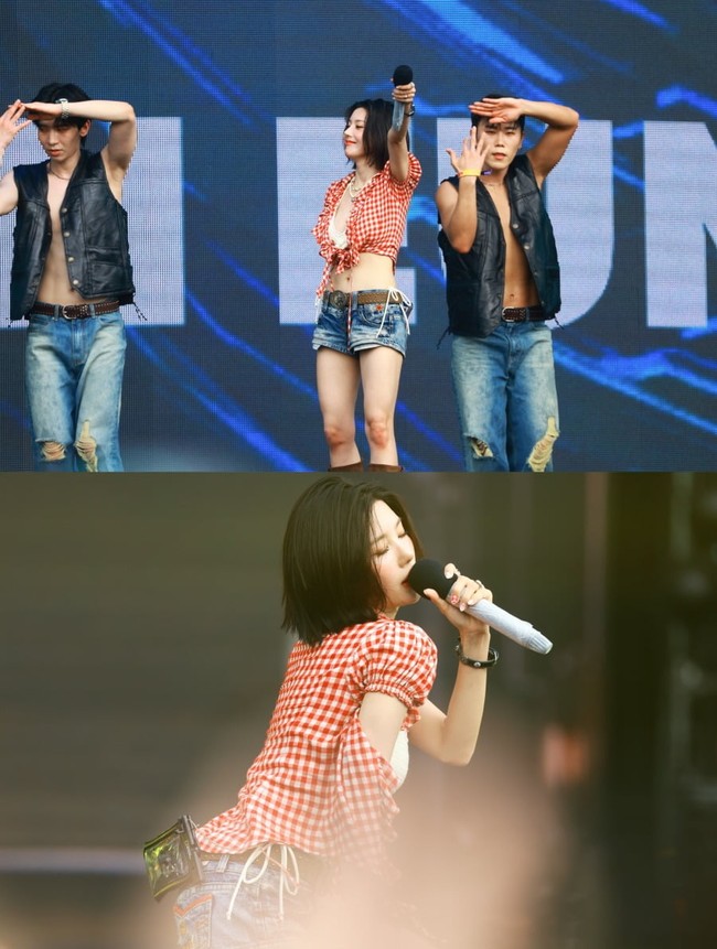 Tak hanya menurunkan berat badan, Kwon Eunbi menghadirkan panggung istimewa, menarikan koreografi lagu Crazy in Love milik Beyonce. Fancam-nya sontak viral menembus 3,5 juta views, hanya dalam dua hari setelah diunggah. Foto: dok. Hankyung