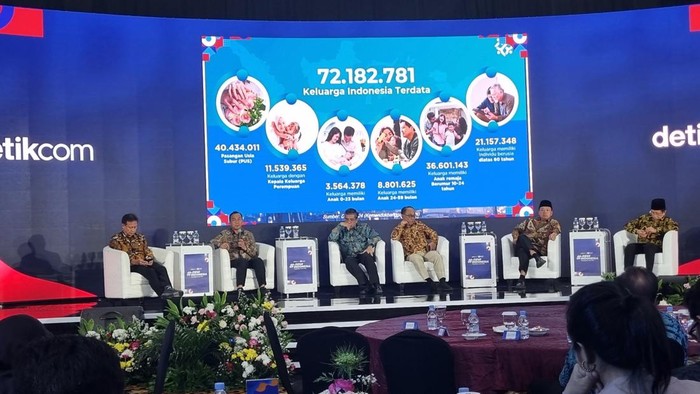 Mendukbangga Wihaji dalam acara diskusi #DemiIndonesia Wujudkan Asta Cita. (Taufiq S/detikcom)