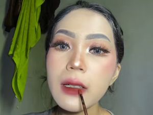 Tanpa MUA! Viral Pengantin Makeup Sendiri, Hasilnya Bikin Netizen Kagum