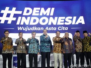 Potret CT dan Para Menteri Hadiri Forum #DemiIndonesia