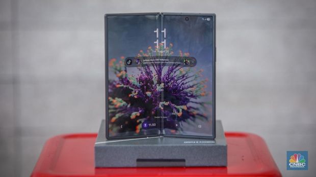 Samsung Galaxy Z Fold7. (CNBC Indonesia/Faisal Rahman) Samsung Galaxy Z Fold7. (CNBC Indonesia/Faisal Rahman)