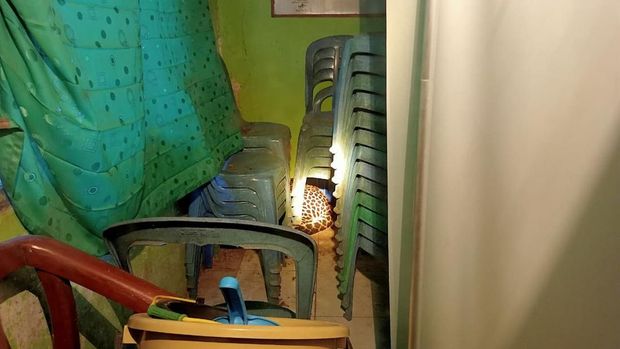 Tangkapan layar macam tutul masuk Balai Desa Kutamandarakan, Kabupaten Kuningan