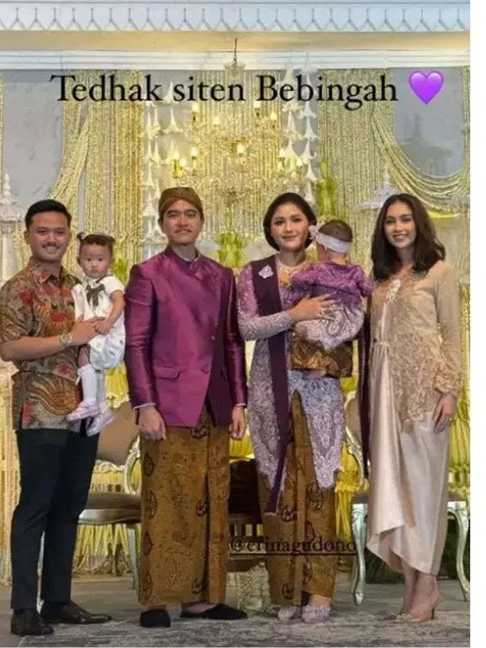 Erina Gudono di tedhak siten Bebingah