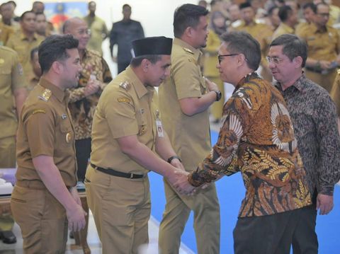Wakil Gubernur Jateng, Taj Yasin, menghadiri Forum 8 Gubernur untuk percepatan eliminasi tuberkulosis di Sasana Bhakti Praja, Kemendagri, Jakarta, Selasa (26/8/2025).