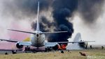 Simulasi Penanganan Kecelakaan Pesawat di Bandara Juanda