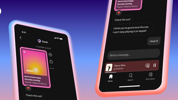 Fitur Messages di Spotify