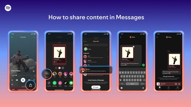 Fitur Messages di Spotify