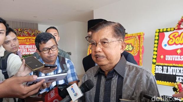 Jusuf Kalla dalam Peresmian Universitas Paramadina Kampus Cipayung Rabu (27/8)
