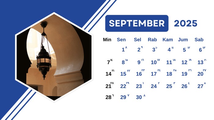KALENDER HIJRIAH SEPTEMBER 2025.