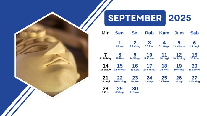 KALENDER JAWA SEPTEMBER 2025.