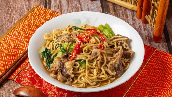 resep mie nyemek daging